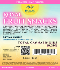 Huron Hemp - CBD Flower - Royal Fruit Snacks 0.5oz